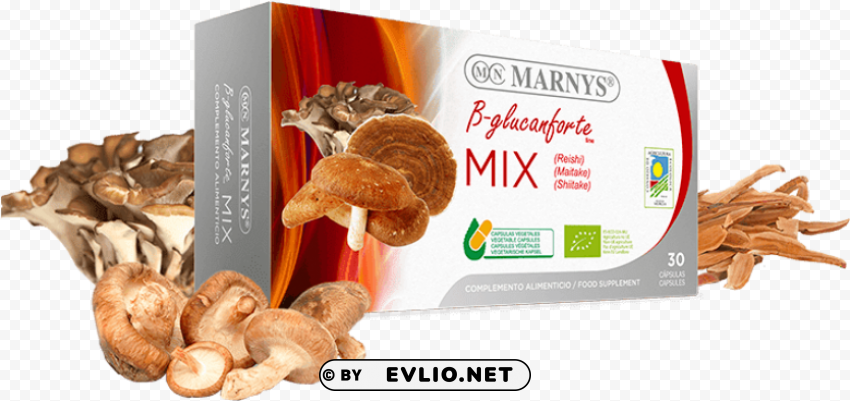 marny's shitake bio 30 capsules PNG Image Isolated with High Clarity