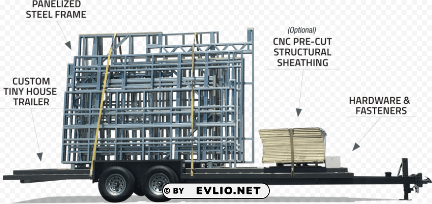 tiny house steel frame kit PNG Image with Transparent Isolated Design