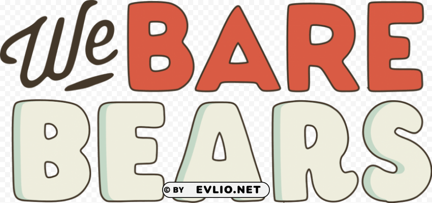 we bare bears logo Transparent PNG Isolated Graphic Detail