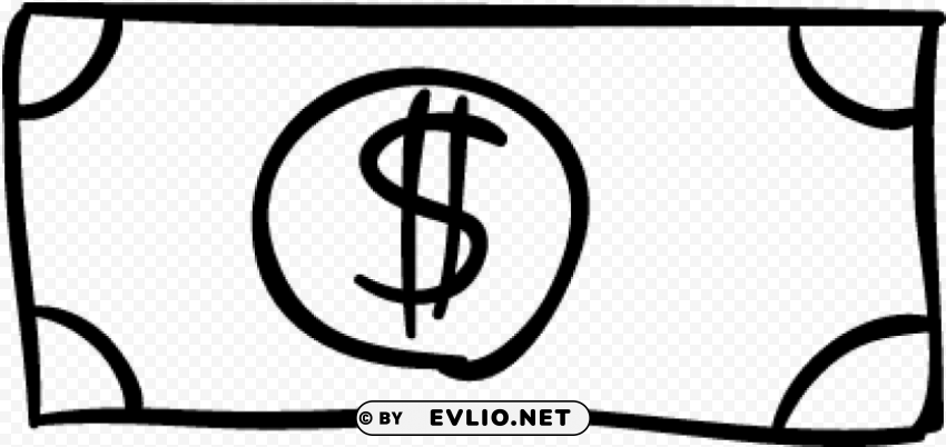 hand drawn dollar bill Transparent PNG graphics variety