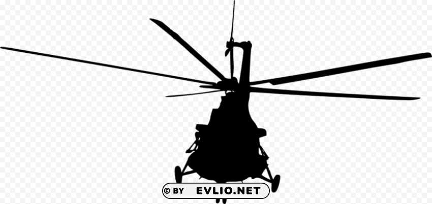 helicopter front view silhouette PNG design elements