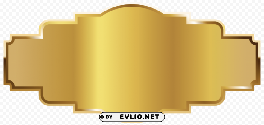 Gold Label Template Transparent Background PNG Artworks