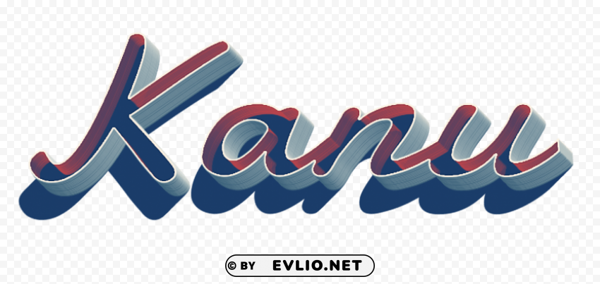 kanu missing you name Isolated Design Element in Clear Transparent PNG