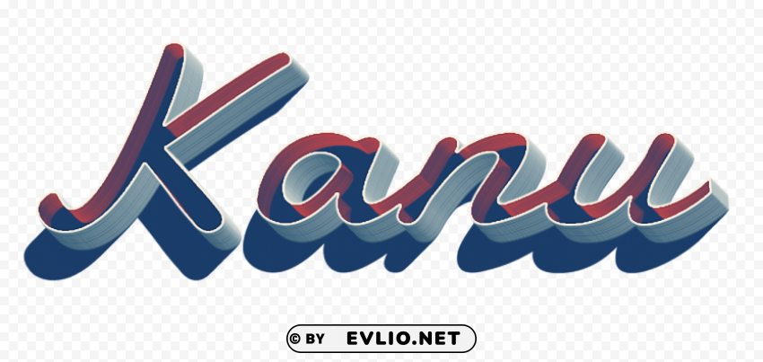 Kanu Missing You Name Isolated Design Element In Clear Transparent PNG