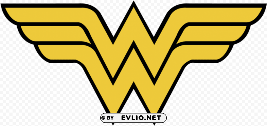 logo wonder woman Clear Background PNG Isolated Graphic Design