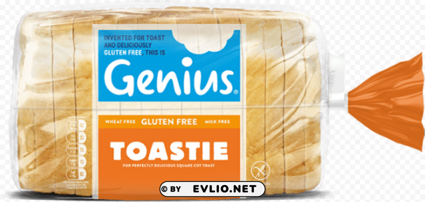 genius brown sliced bread 535g PNG objects