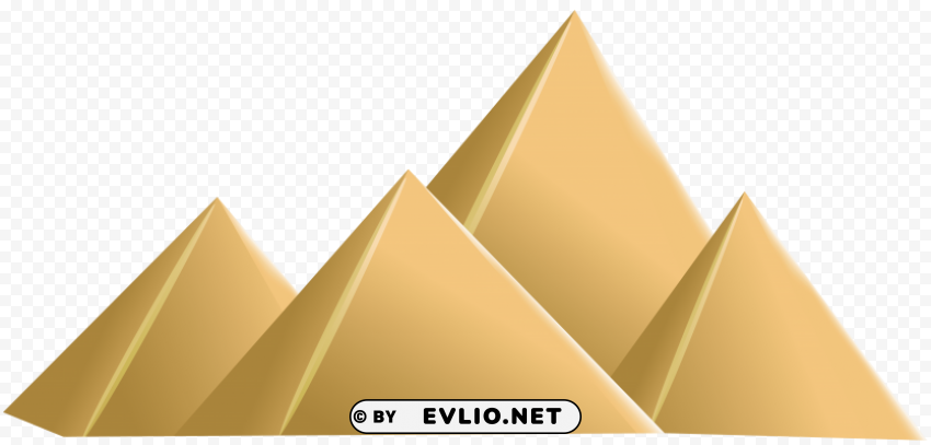 egyptian pyramids Transparent Background PNG Isolation