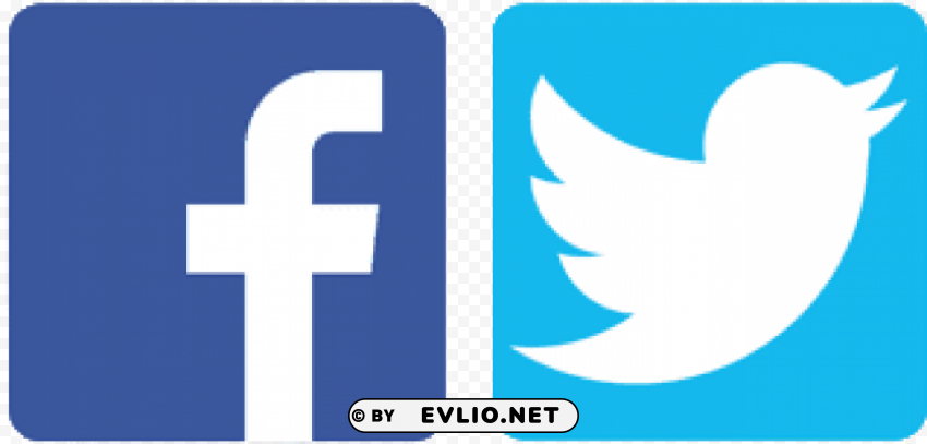 fb and twitter logo PNG for personal use