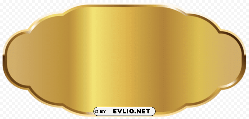 golden label template Transparent Background PNG Isolated Design clipart png photo - f2e44dff
