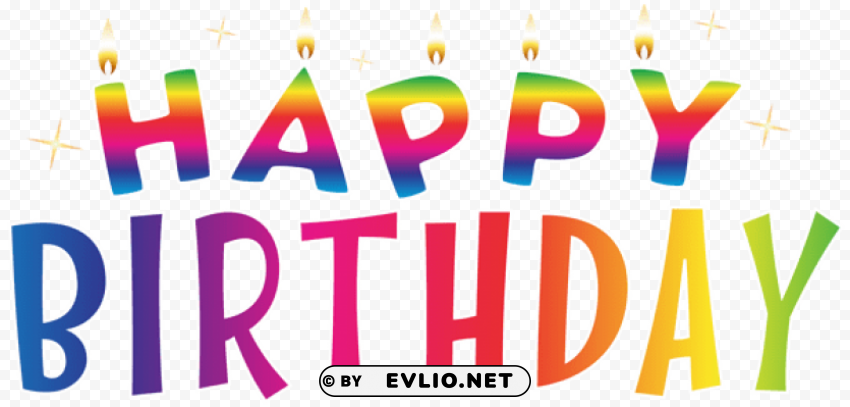 Happy Birthday Deco PNG Graphics For Free