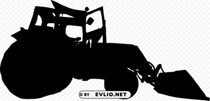 Tractor Silhouette PNG images with alpha mask
