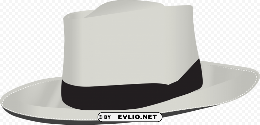 white hat PNG with no background required clipart png photo - e53c8e90