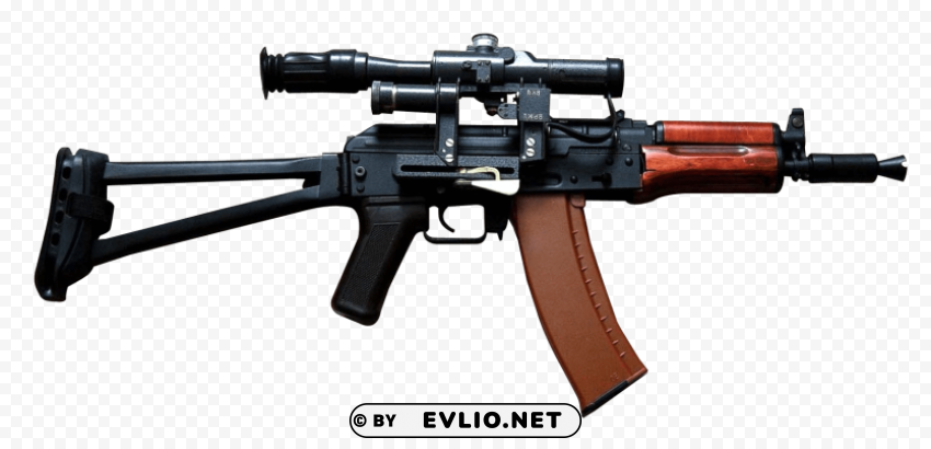 assault rifle gun PNG Graphic Isolated with Transparency