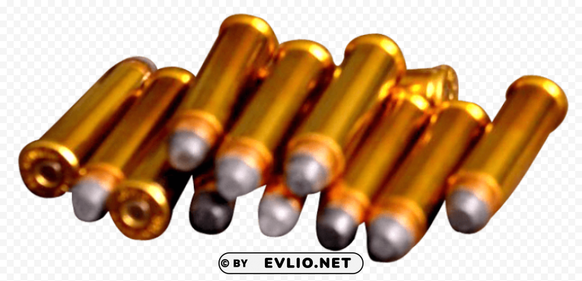 Gun Bullets Transparent PNG Image Isolation