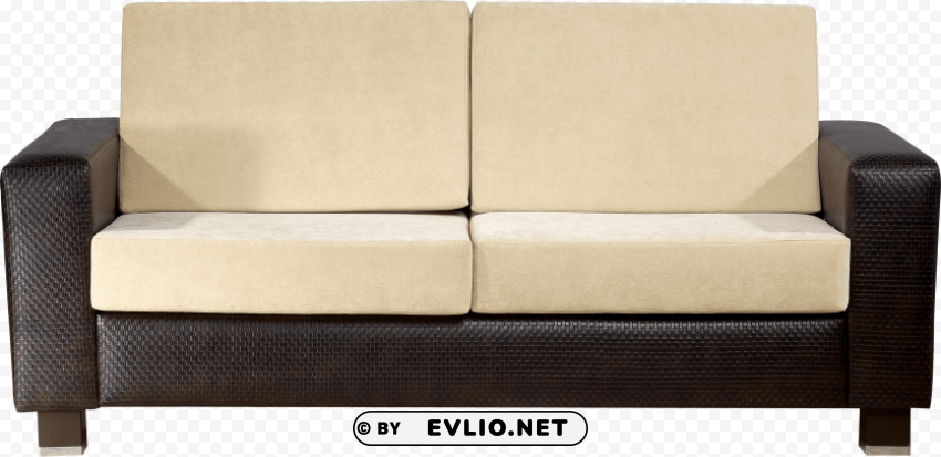 Transparent Background PNG of black and white modern sofa Clear background PNG images bulk - Image ID 37fd70f1