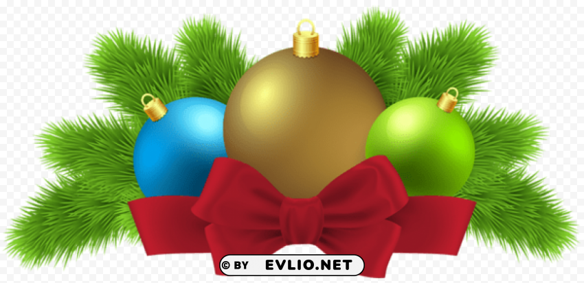 christmas balls deco PNG Graphic with Clear Background Isolation