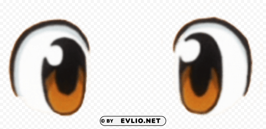 Big Brown Eyes Isolated Design Element In HighQuality PNG