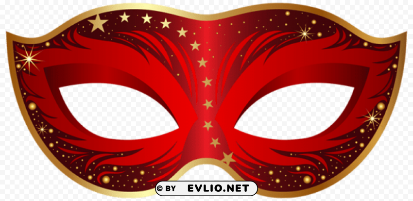 red carnival mask PNG Graphic Isolated with Clarity