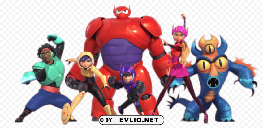 big hero 6 characters in full armour Isolated Subject on HighQuality PNG
