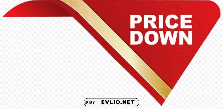price down corner sticker PNG images for printing