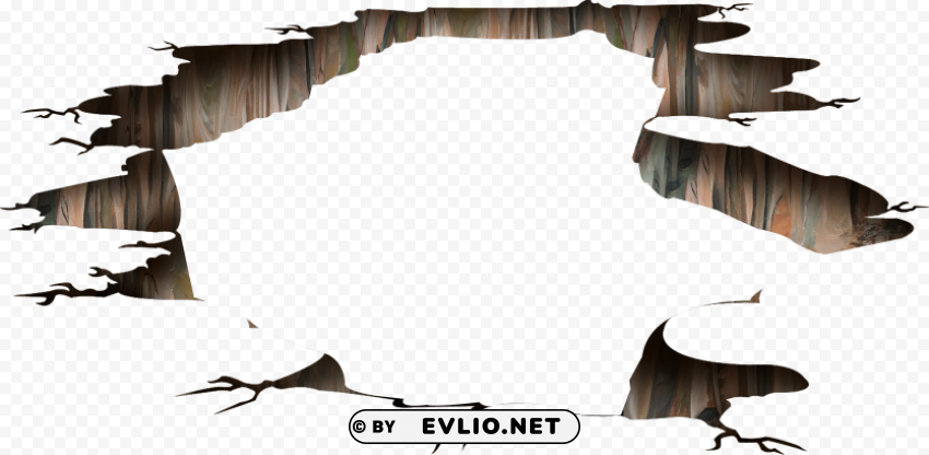street crack Transparent PNG Isolated Element