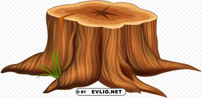 tree stump Isolated Subject with Clear Transparent PNG
