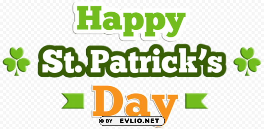 happy st patrick-s day Clean Background Isolated PNG Design
