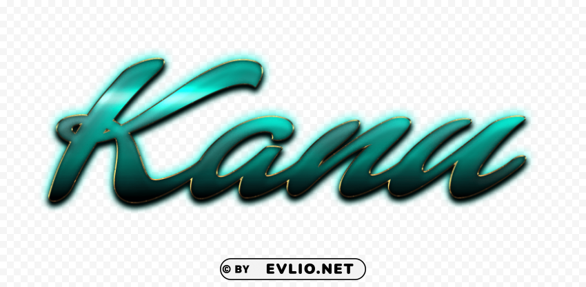 kanu decorative name Isolated Graphic Element in HighResolution PNG