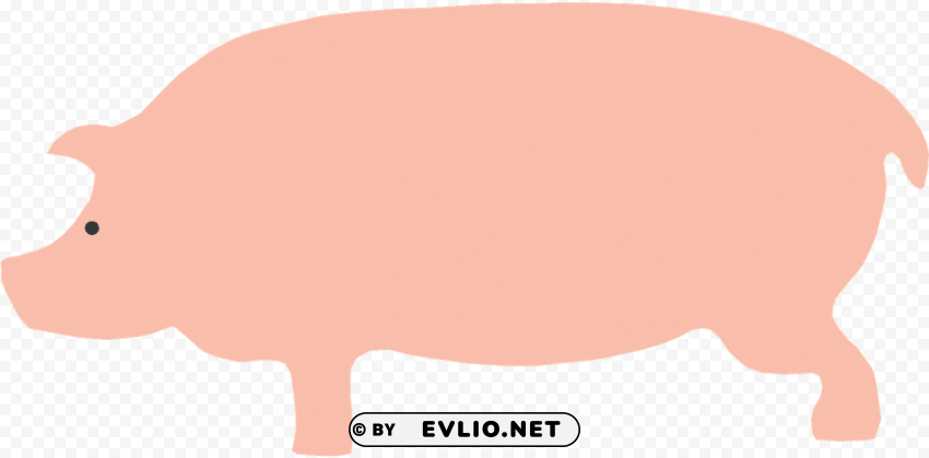 cartoon pig side view Transparent Background Isolation in PNG Image PNG transparent with Clear Background ID fdbcb240