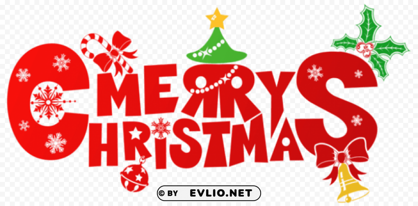 red merry christmas PNG files with no backdrop pack
