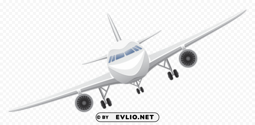 white airplanevector PNG for mobile apps