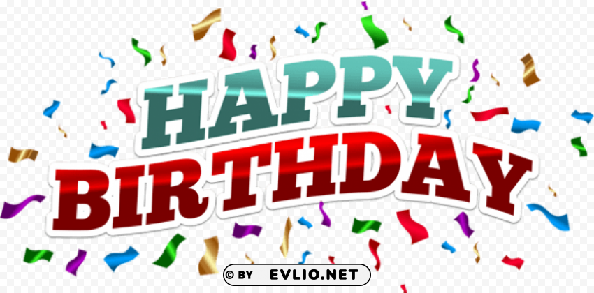 Colorful Happy Birthday Clear PNG Pictures Free