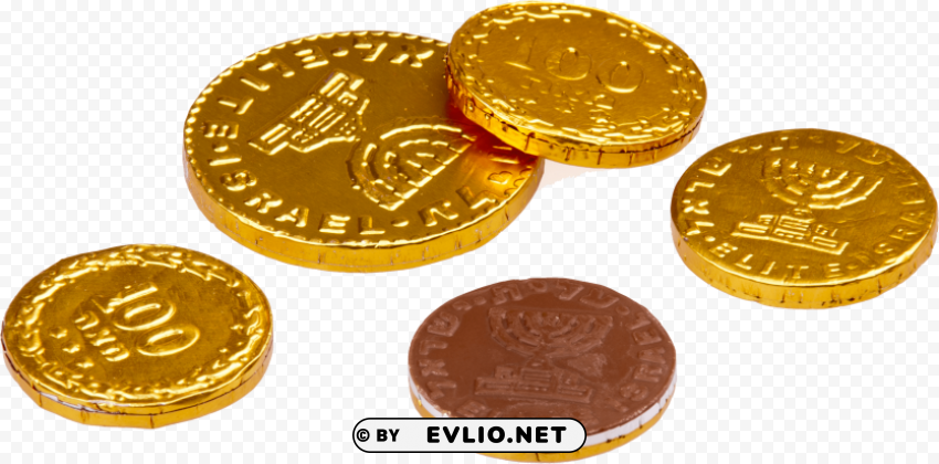 gold coins Isolated Item on Clear Transparent PNG