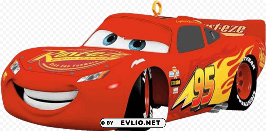hallmark lightning mcqueen ornament Isolated Subject in Transparent PNG