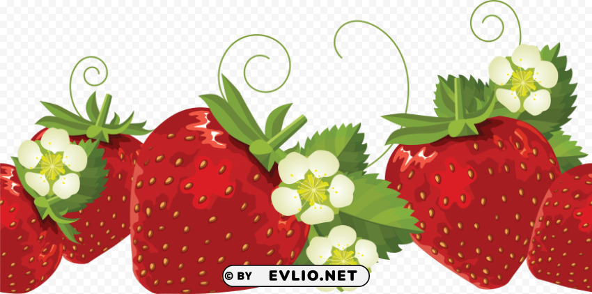 strawberry Clear Background PNG Isolated Illustration