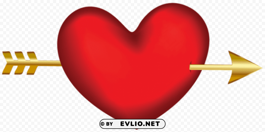 heart with arrow transparent HighResolution PNG Isolated Artwork