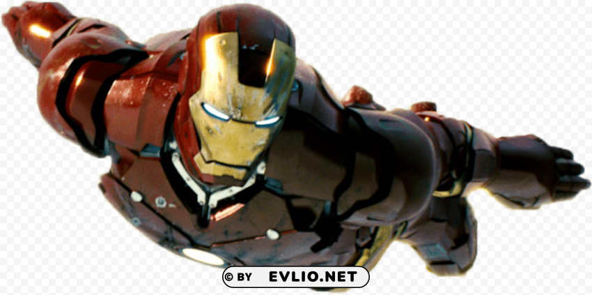 iron man flying open arms PNG high resolution free