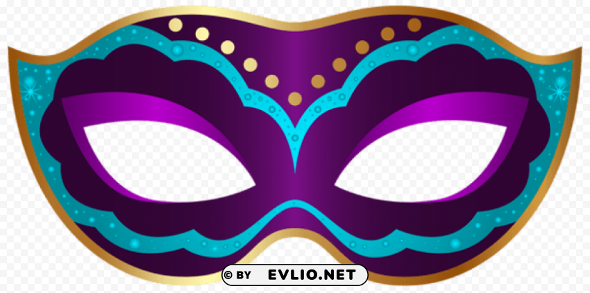purple carnival mask PNG Graphic Isolated with Transparency