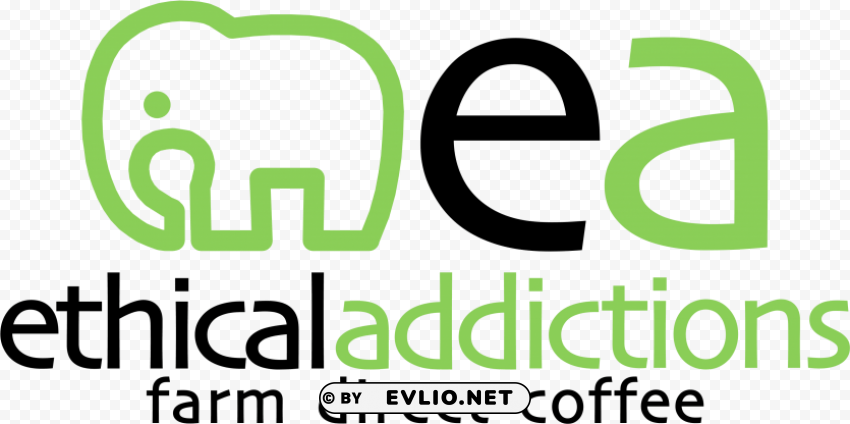 Ethical Addictions Coffee Transparent Background Isolated PNG Figure