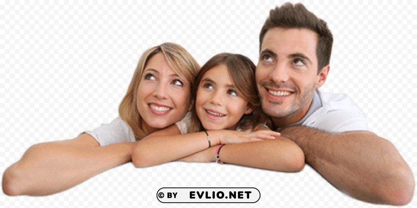 family looking up Transparent PNG art