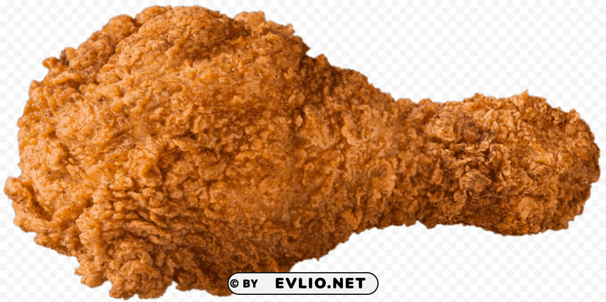 fried chicken PNG with transparent overlay