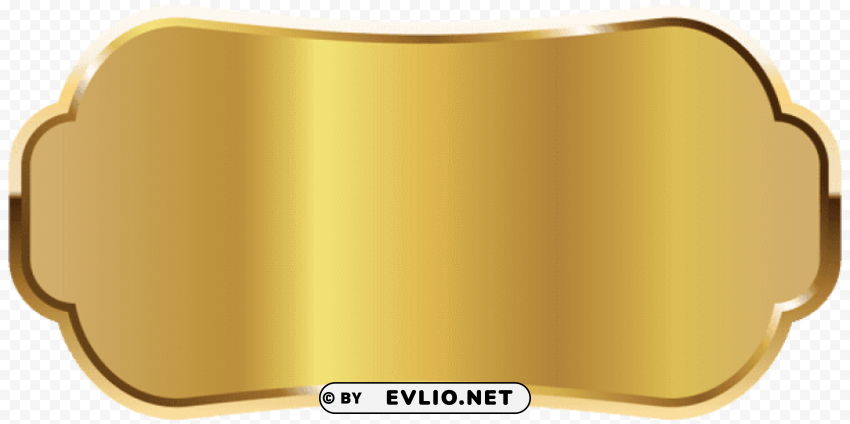 golden label PNG transparent pictures for editing