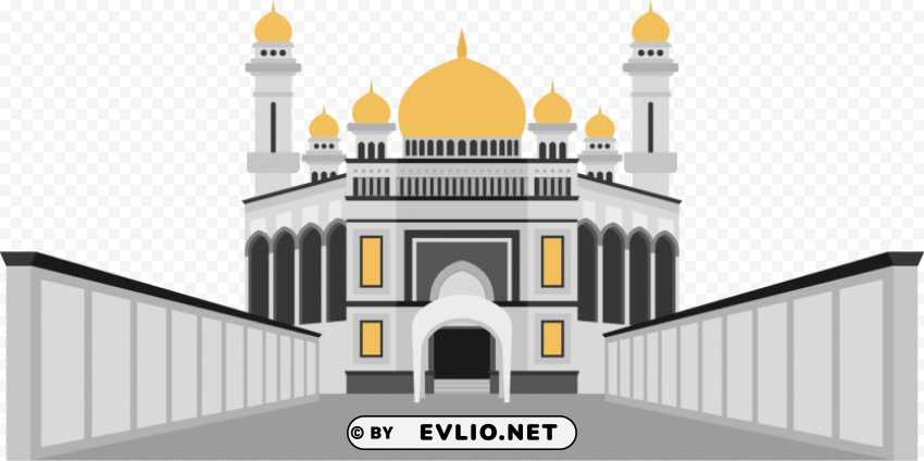 Mosque vector PNG Isolated Subject with Transparency
