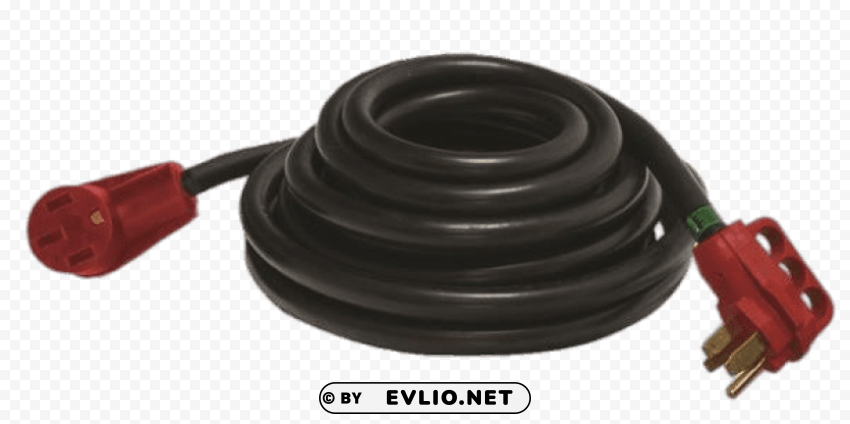 uk black extension cord PNG Image with Isolated Icon