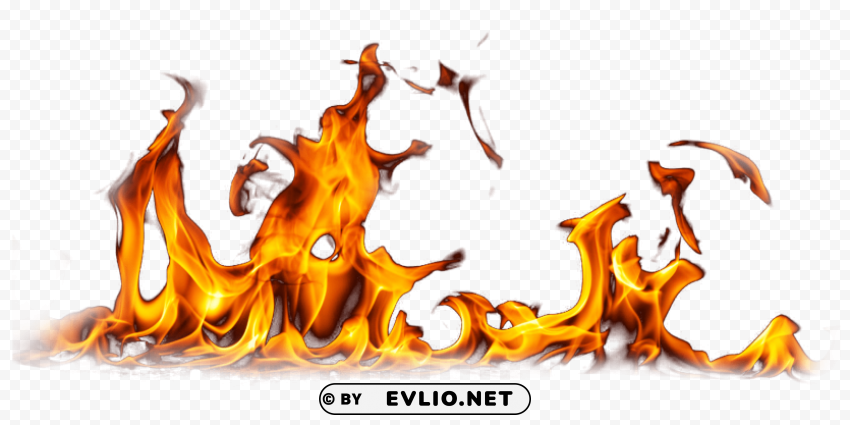 fire flame Isolated Artwork on Transparent PNG