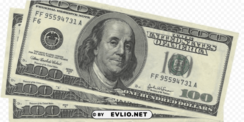 100 dollar bill Transparent PNG images for design