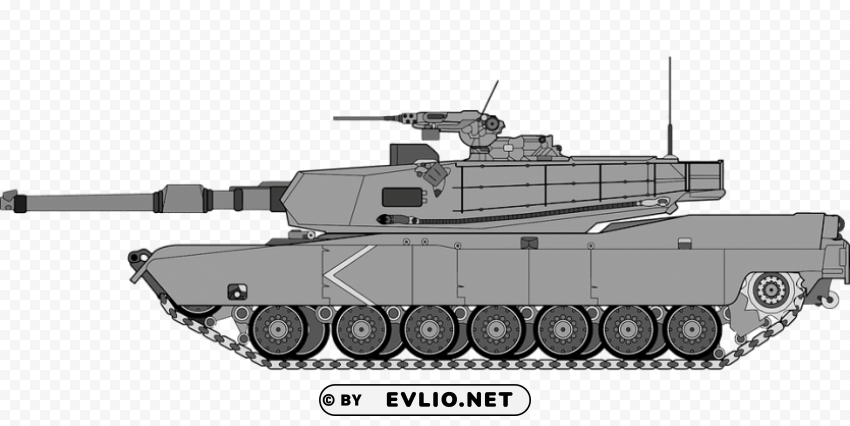 Cartoonish Army Tank PNG Image With Clear Isolation