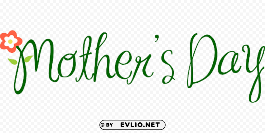 Mothers Day Message ClearCut PNG Isolated Graphic