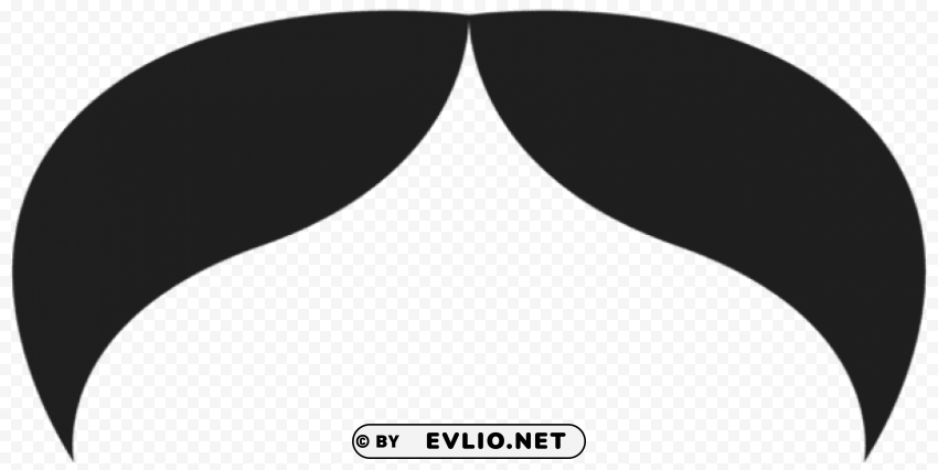 movember stache droopy PNG with transparent backdrop