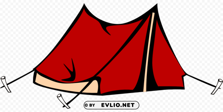 red tent PNG Graphic with Clear Background Isolation